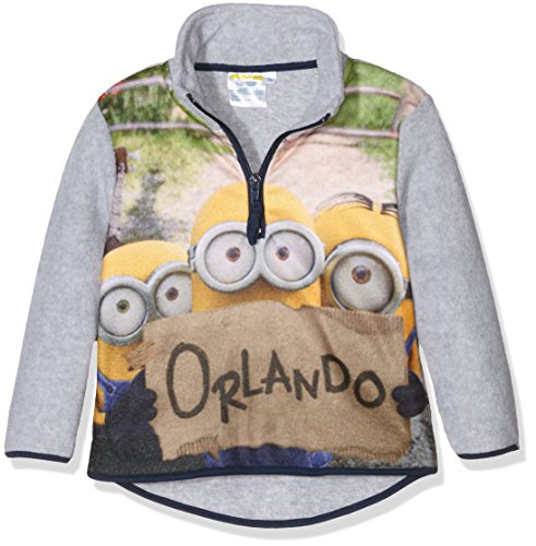 Universal Pictures Jungen Minions Sweatshirt, Grau (L Grey), 4 Jahre von UNIVERSAL