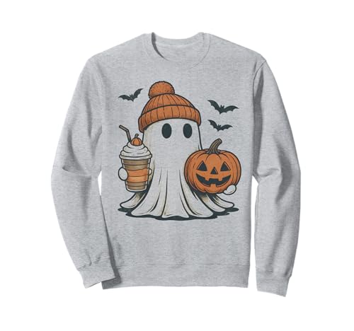 Cozy Fall Kaffee Geist Halloween Mädchen Damen Sweatshirt von UNK