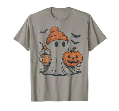 Cozy Fall Kaffee Geist Halloween Mädchen Damen T-Shirt von UNK