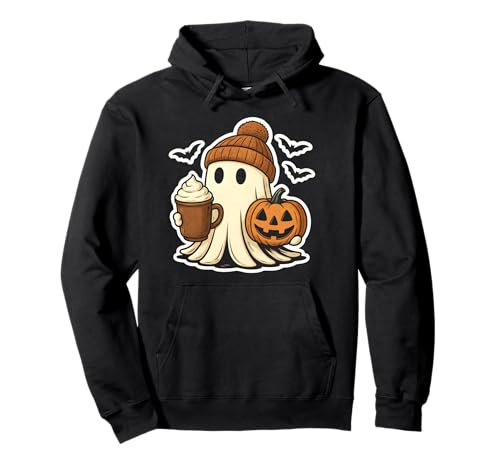 Herbst Kaffee Strickmütze Geist Halloween Herren Damen Pullover Hoodie von UNK