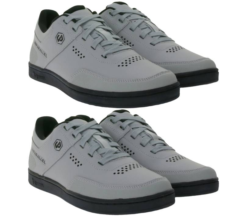 UNPARALLEL Roost Damen oder Herren Fahrrad-Schuhe MTB-Schuhe Sport-Sneaker mit OrthoLite Fahrrad-Sport 291525 in Hellgrau oder Schwarz von UNPARALLEL
