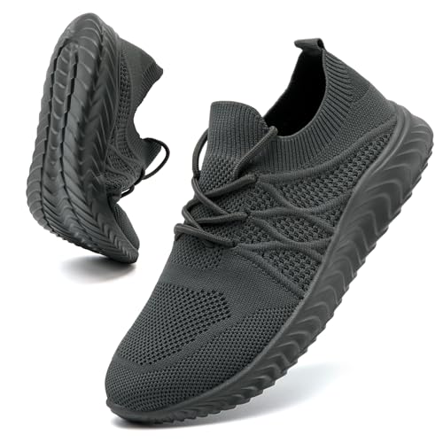 UNQWQZ Schuhe Herren Hallenschuhe Sportschuhe Outdoor Dunkelgrau 46 von UNQWQZ