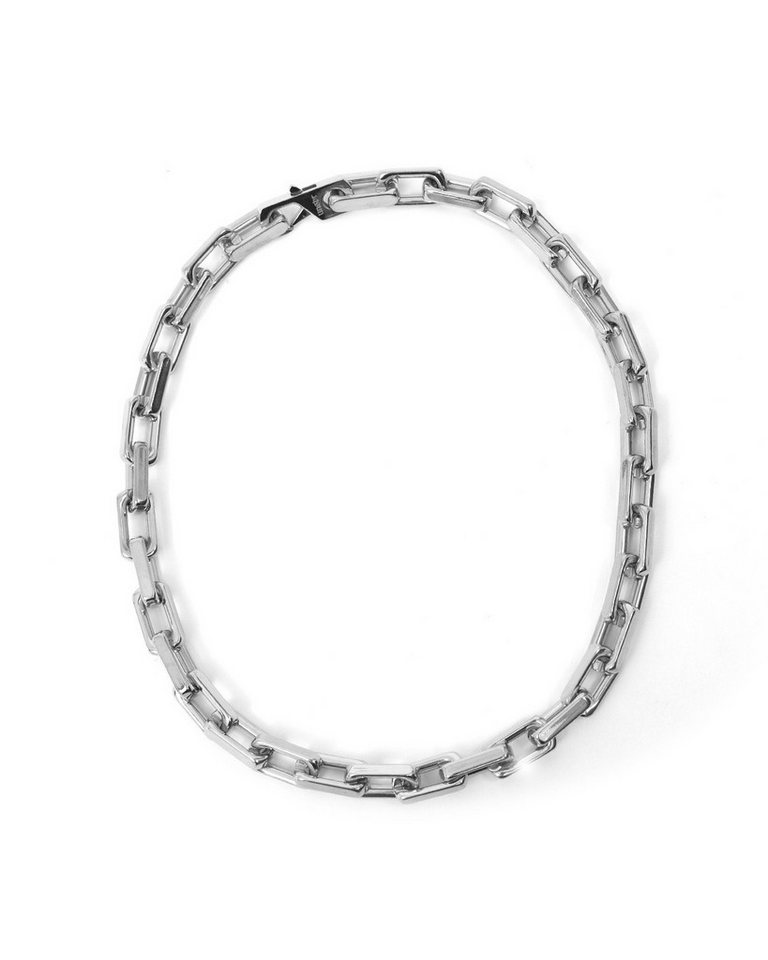 UNSHINEBAR Choker Square Link Choker Halskette für Herren Damen in Silber und Gold von UNSHINEBAR