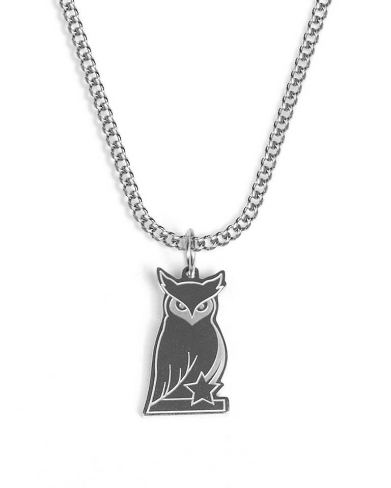 UNSHINEBAR Kette mit Anhänger Eule Owl Halskette mit Anhänger in Silber und Gold Unisex Herren von UNSHINEBAR