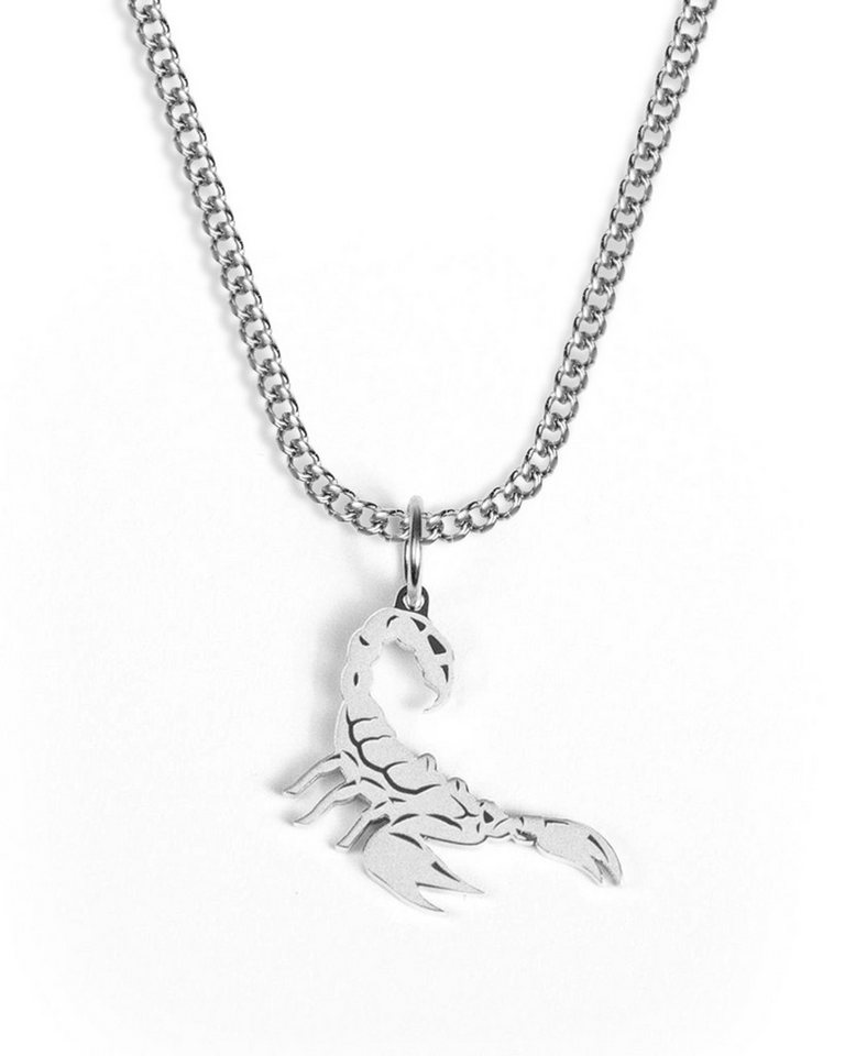UNSHINEBAR Kette mit Anhänger Skorpion Sternzeichen Halskette in Silber und Gold Herren und Damen von UNSHINEBAR