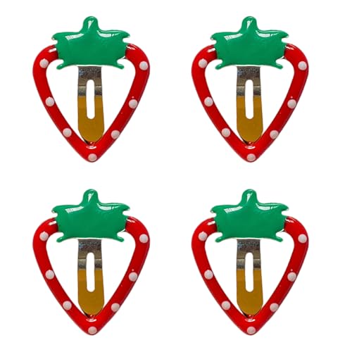 2000er Erdbeer-Haarspangen Haarspange süße Ananas Haarnadel Pferdeschwanzhalter Traube 2000er Jahre Haarspange für Frauen Metall Kinder Haarnadeln von UNTERING