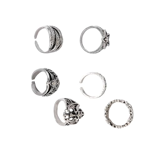 Einzigartige Ringe, Punk-Totenkopf-Ringe, aufwendige Öffnung, geeignet für Halloween und alltägliche Mode-Accessoires, alternativer Modeschmuck, Einheitsgröße, Wie beschrieben, Wie beschrieben von UNTERING