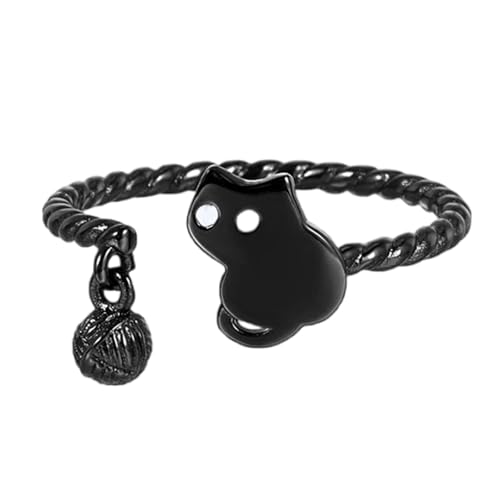 Elegante, verstellbare Katzenpfotenringe, stapelbar, Kupfer, Hochzeit, Verlobung, Schmuck für den täglichen Gebrauch, Verabredungen, Partys, Versammlungen, Kätzchen im Alltag, Einheitsgröße, Wie von UNTERING