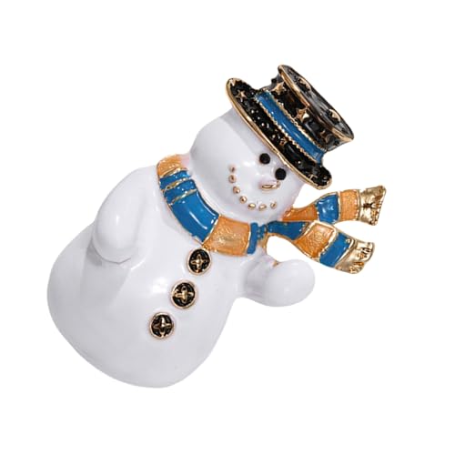 Funkelnde Weihnachtsfeier-Ornament Pin Weihnachtsbaum Schneemann Brosche für Frauen Strass Neujahr Party Pin Weihnachtsbaum Brosche, Einheitsgröße, Wie beschrieben von UNTERING