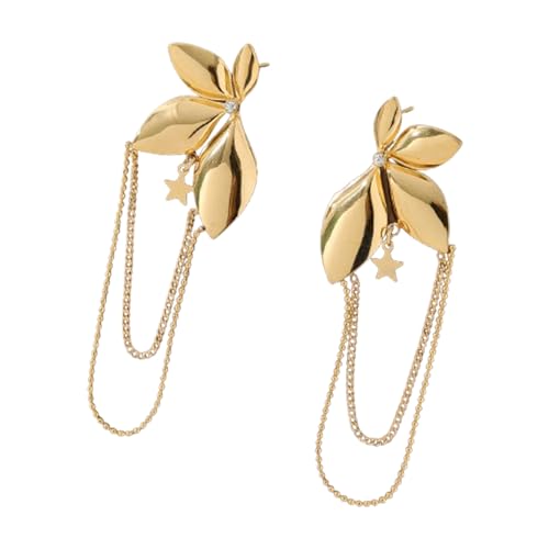 Geometrische Edelstahl-Ohrringe für Damen, leicht und allergiebeständig, Modeschmuck, stilvolle Party-Ohrringe, Einheitsgröße, Wie beschrieben, Wie beschrieben von UNTERING