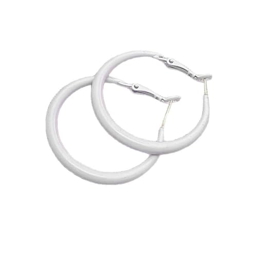 Modische, runde Ohrringe aus Legierung mit bunten Designs, ideal für Partys und Feiern, Freizeitkleidung, Party-Creolen, Love earrings, Wie beschrieben, Wie beschrieben von UNTERING