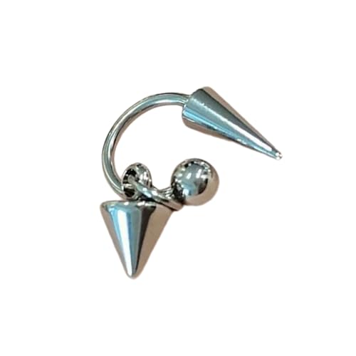 Modischer Clip On Ohrring Titan Stahl Ohrklemme ohne Piercing erforderlich Modernes Accessoire für den Alltag Trendiges Ohr Zubehör, B, Wie beschrieben, Wie beschrieben von UNTERING