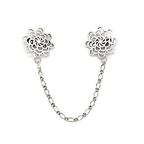 Pullover Kette Clip Damen Mädchen Strickwaren Schal Brosche Pin Modische Strickjacke Kragen Clip Schmuck für Geschäftstreffen Kleidung Verschluss, Einheitsgröße, Wie beschrieben von UNTERING