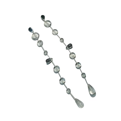 Tropfenförmige Ohrringe aus Edelstahl, Wassertropfen-Quasten, Schmuck für empfindliche Haut und tägliche Verzierung, UV-Harz, Tropfenform von UNTERING