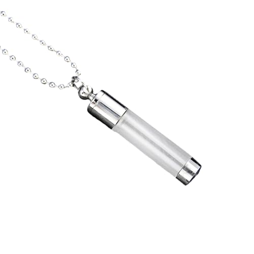 UNTERING 10 mm Edelstahl-Parfüm-Fläschchen-Anhänger, Halskette, kompaktes, auslaufsicheres Design, für Reisen und den täglichen Gebrauch, nachfüllbare Anhänger-Halskette, Einheitsgröße, Wie von UNTERING