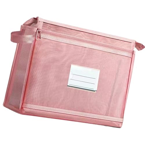 UNTERING Doppelschichtige Dokumententasche mit Griff, transparentes Etikettenfenster, Handbuch-Tragetasche, Schulbedarf, Aufbewahrung, B, Einheitsgröße von UNTERING