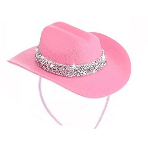 UNTERING Glitzernde Rodeos Themen-Haarschmuck, geeignet für Musikfestivals, Motto-Partys und Foto-Requisiten, Western-Party-Haarspange von UNTERING
