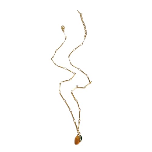 UNTERING Sommer-Früchte-Edelstahl-Halskette, verstellbare Kette, leicht, Schmuck, Geschenke für Frauen, Freizeit, Party, leichte Edelstahlkette, Einheitsgröße, Wie beschrieben, Wie beschrieben von UNTERING