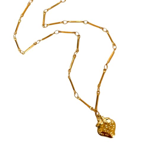 Verstellbare Halskette mit Anhänger, einzigartiger Charm, Halsschmuck, zierliche Halskette, Edelstahlkette für Frauen, Schlüsselbeinkette für Frauen, Einheitsgröße, Wie beschrieben, Wie beschrieben von UNTERING