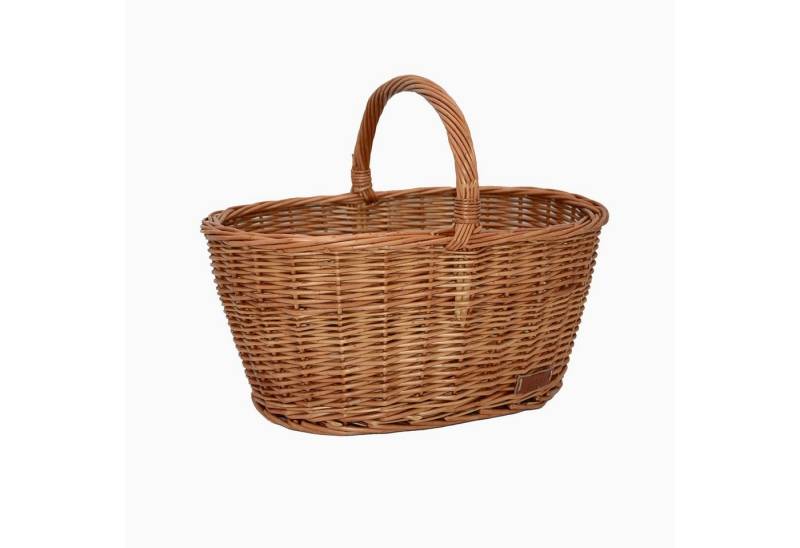 UNUS HOME Einkaufskorb Weidenkorb Henkelkorb, Bügelkorb Tragekorb Flechtkorb Marktkorb Kaminholzkorb Geschenkekorb von UNUS HOME