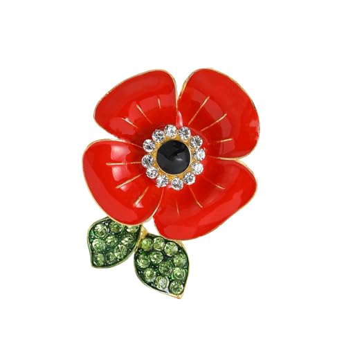 UNVOJL Rote Mohnblumen Emaille Brosche Kristall Blumen Mohnblume Broschen Gedenktag Mohnblume Abzeichen Damen Broschen für besondere Erinnerungsstücke Geschenk UNVOJL Rote Mohnblumen Emaille Brosche Kristall Blumen Mohnblume Broschen Gedenktag Mohnblume Abzeichen Damen Broschen für besondere Erinnerungsstücke Geschenk von UNVOJL