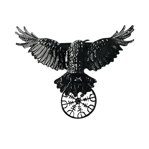 UNVOJL Schwarze Raben-Haarspange, Gothic-Raben-Haarspangen, Halloween-Haarspangen, Damen-Friseurwerkzeuge für Frauen und Mädchen von UNVOJL