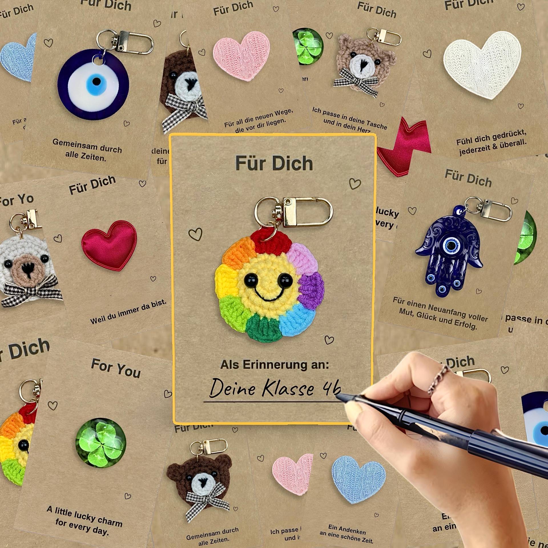 Glücksbringer Schlüsselanhänger Abschiedsgeschenk Pocket Hug Nazar Geschenk Einschulung Schultüte Schule Kindergarten Kita Schüler Kinder Glücksbringer Schlüsselanhänger Abschiedsgeschenk Pocket Hug Nazar Geschenk Einschulung Schultüte Schule Kindergarten Kita Schüler Kinder von UNYART