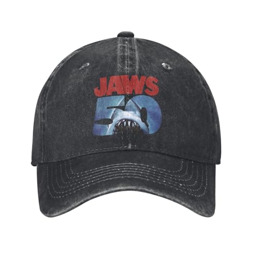Jaws 50th Anniversary Logo Baseball Caps Vintage Distressed Denim Classic Movie Snapback Cap Outdoor Unstructured Soft Hats Jaws 50th Anniversary Logo Baseball Caps Vintage Distressed Denim Classic Movie Snapback Cap Outdoor Unstructured Soft Hats von UOARQAUJ