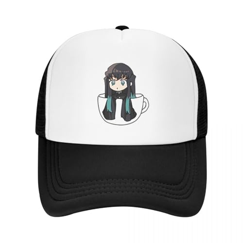 Muichiro Tokito Mütze Mode Casual Mesh Baseball Caps Verstellbarer Hut Hip Hop Sommer Unisex Baseball Hüte Polychromatisch von UOARQAUJ