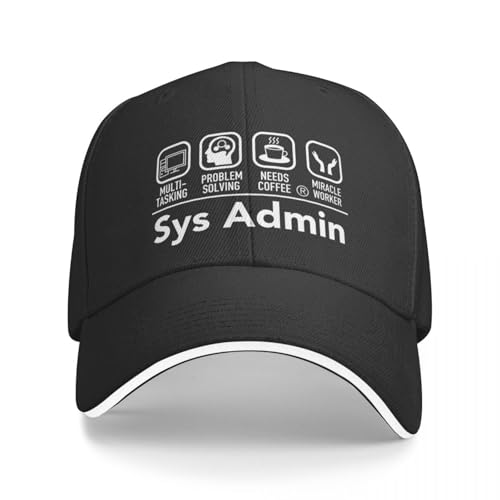 UOARQAUJ Computer System Administrator Unix Linux Sys Admin SysAdmin Baseball Cap Snapback Cap Für Mädchen Herren von UOARQAUJ