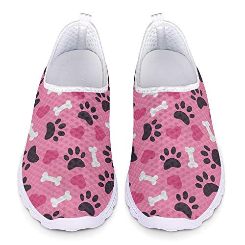 UOIMAG Animal Footprints Puppy Paws Trainer Fashion Sneaker Shoes for Women Casual Walking Shoes Running Shoes 40EU von UOIMAG