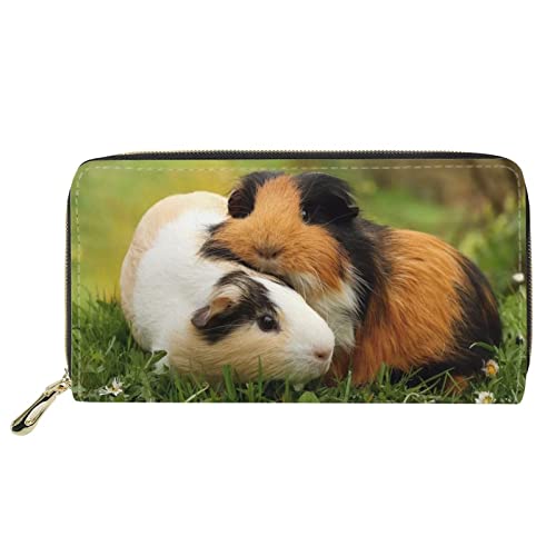 UOIMAG Damen-Geldbörse, lang, PU-Leder, Clutch, Kartenhalter, Organizer, Mädchen, Geschenktaschen, Meerschweinchen, ONE SIZE-20x11x2.5CM, Casual von UOIMAG