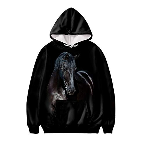 UOIMAG Damen Hoodie Sweatshirt mit Tasche Langarm Pullover T-Shirt Tops Tuniken für Sport, pferd, S von UOIMAG