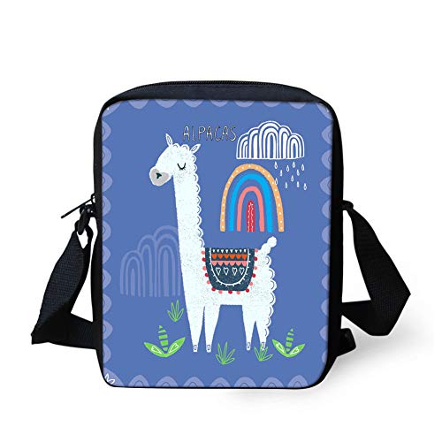 UOIMAG Nette Alpaka Umhängetasche für Kinder Frauen Mini Umhängetaschen für Schuleinkäufe Travel Beach von UOIMAG