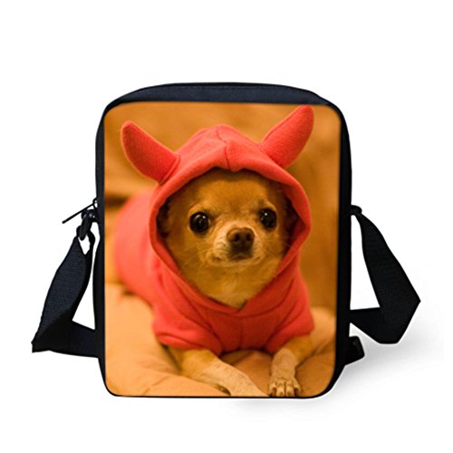 UOIMAG Nette Chihuahua Hund Mini Umhängetasche Geschenk Kleine Umhängetasche für Frauen Mädchen Lässige Umhängetaschen von UOIMAG