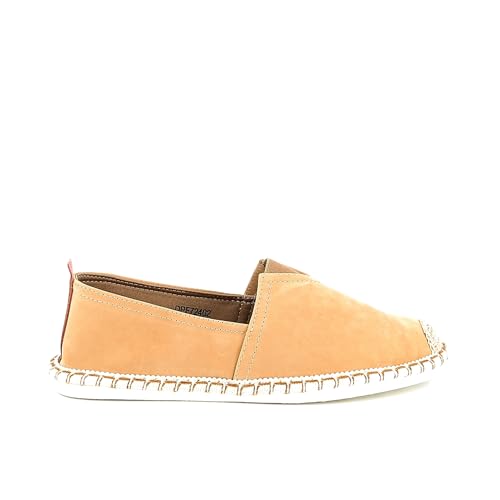 UOMO DESIGN - Espadrilles für Herren aus Segeltuch oder Wildleder – schicker und lässiger Stil – leicht & bequem – Eliott, Wildleder, Beige, 43 EU von UOMO DESIGN