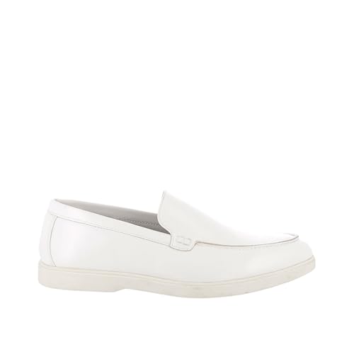 UOMO DESIGN - Laurent Slip-on Herren-Mokassin elegant, weich und bequem, aus Wildleder und veganem Leder, 1 x Weiß., 44 EU UOMO DESIGN - Laurent Slip-on Herren-Mokassin elegant, weich und bequem, aus Wildleder und veganem Leder, 1 x Weiß., 44 EU von UOMO DESIGN