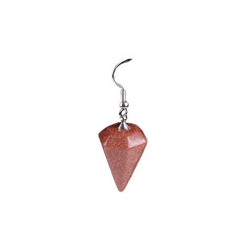 Boho-Tropfenohrringe Aus Braunem Sandstein – Braune Pyramiden-Tropfenohrringe,Geometrische Vintage-Ohrhänger,Lange Braune Sandkristall-Ohrringe,Schmuck Für Frauen Und Mädchen,Geschenke,Braun von UOMSKTY