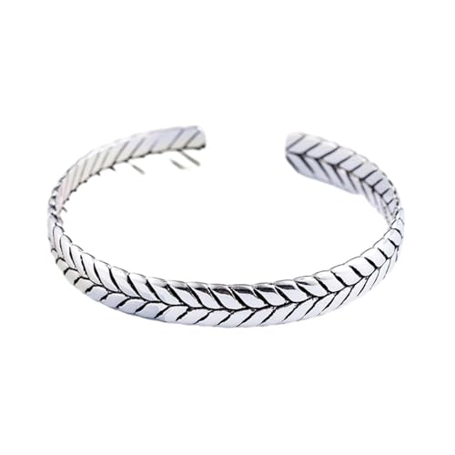 Mann Frau Geometrisch Verstellbarer Armreif Schmuck - Mode Kreatives Blatt Geflochtenes Armband Zarte Manschettenarmbänder, Charme Schickes Ornament Trendige Industrieaccessoires Geschenke, Verstell von UOMSKTY