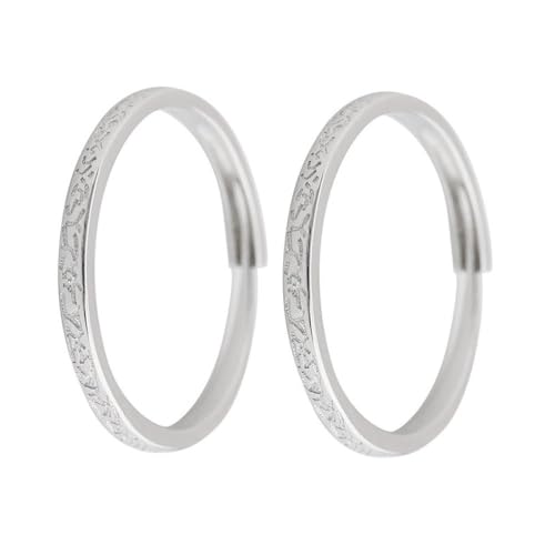 Minimalistischer, Geometrisch Verstellbarer Paarring – Unregelmäßiger Offener Ring Mit Steinprägung, Jubiläumsversprechen, Eheringe, Schmuck, Modische Herren- Und Damen-Charm-Trend-Accessoires, von UOMSKTY