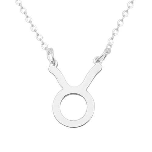 UOMSKTY Sternzeichen-Halskette Für Frauen – 12 Sternbild-Symbol-Halskette,Astrologie-Schmuck,Sternzeichen-Schmuck,Geburtstagsgeschenke,Accessoires Für Frauen Und Mädchen,Stier,50 Cm von UOMSKTY