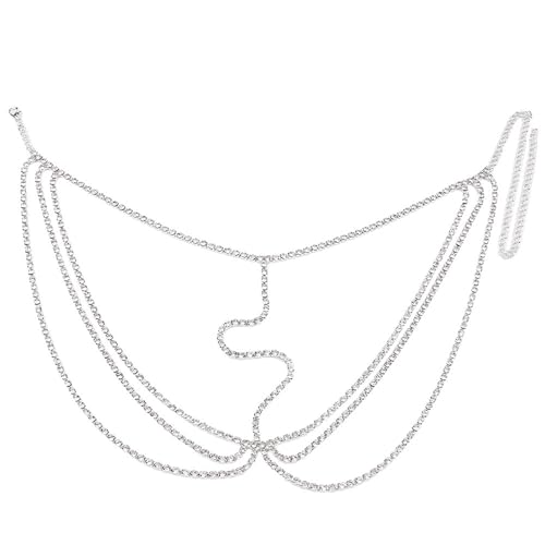 UOSIA Kopfkette Strass Hochzeit Kopfbedeckungen Strass Maskerade Maske Kette Frauen Haarschmuck von UOSIA