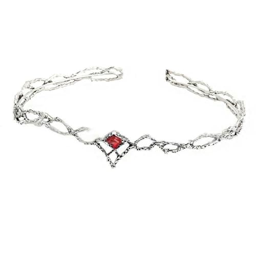 UOSIA Mode Gold Farbe Einfache Braut Tiara Kronen Kristall Anhänger Tiara Stirnband Fee Kostüm Krone Cosplay Zubehör Für Frauen von UOSIA