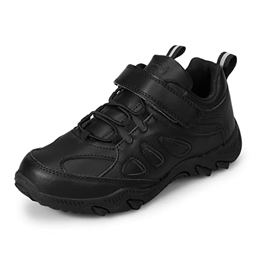 UOVO Sneaker Jungen Unisex Kinder Schwarze Schulschuhe Atmungsaktive Freizeitschuhe Gr.30 von UOVO