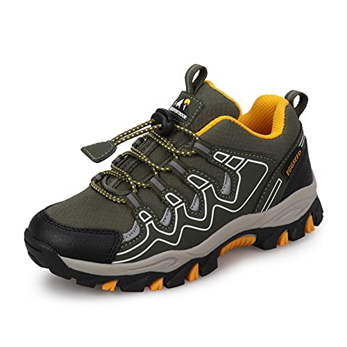 UOVO Turnschuhe Jungen Wanderschuhe Sneakers Kinder Trekking Schuhe Outdoor Sportschuhe Laufschuhe 27 von UOVO