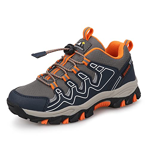 UOVO Turnschuhe Jungen Wanderschuhe Sneakers Kinder Trekking Schuhe Outdoor Sportschuhe Laufschuhe 37 von UOVO