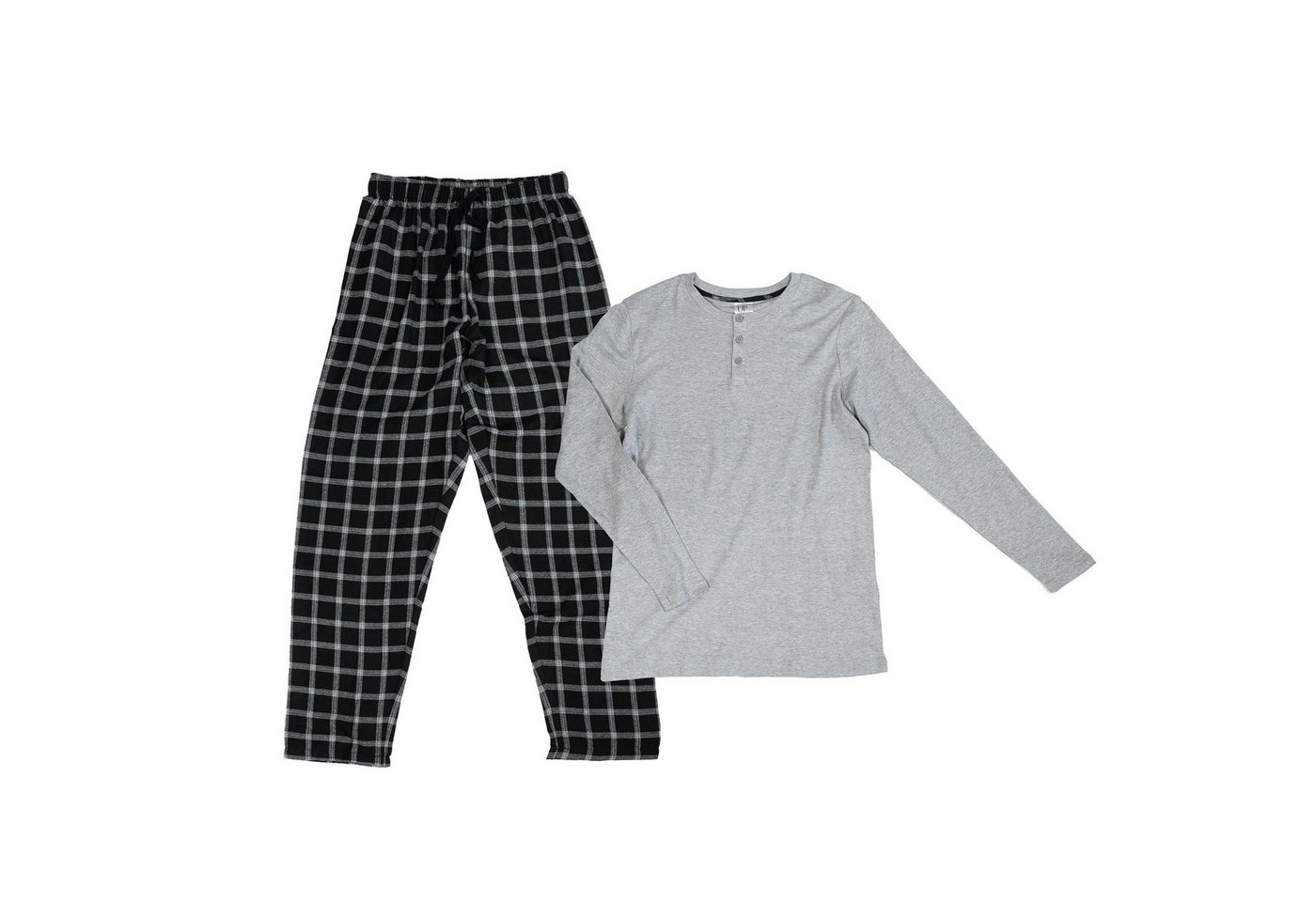 UP2FASHION MEN Pyjama Herren Flanell-Pyjama aus 100% Baumwolle, 2-teiliger Schlafanzug-Set langarm, Set besteht aus Oberteil und Hose UP2FASHION MEN Pyjama Herren Flanell-Pyjama aus 100% Baumwolle, 2-teiliger Schlafanzug-Set langarm, Set besteht aus Oberteil und Hose von UP2FASHION MEN