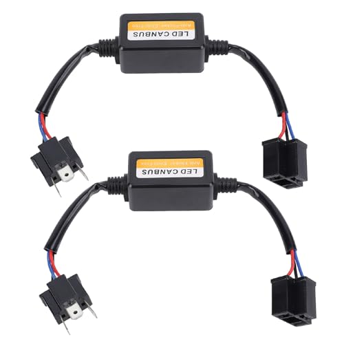 2 Stück LED-Lampen-Decoder, H4-LED-Licht-Decoder DC 9 Bis 16 V Plug-and-Play Anti-Flackern-LED-Scheinwerfer-Widerstands-Decoder 2 Stück LED-Lampen-Decoder, H4-LED-Licht-Decoder DC 9 Bis 16 V Plug-and-Play Anti-Flackern-LED-Scheinwerfer-Widerstands-Decoder von UPALDHOU