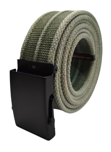UPGRADE 3STYLE Gürtel mit verschiebbarer Schnalle im Militärstil, Weiß Beige 2-4 cm, 148 cm UPGRADE 3STYLE Gürtel mit verschiebbarer Schnalle im Militärstil, Weiß Beige 2-4 cm, 148 cm von UPGRADE 3STYLE