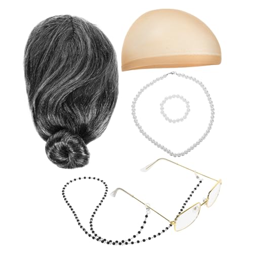UPKOCH Altes Perückenset Für Bühnenauftritte Cosplay- Halloween-kostüme von UPKOCH